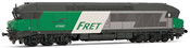  SNCF, diesel locomotive CC 72067, Fret livery. With Sound