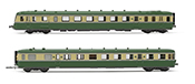 Diesel railcar RGP II X 2717 green/biege livery of the SNCF