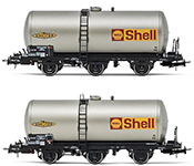 2-unit set of 3-axle tank wagons, Shell