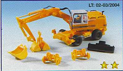 Kibri 11264 - H0 LIEBHERR mobile excavator A922 with attachments