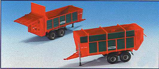 Kibri 12237 - H0 KEMPER UniTrans 1800 chaff trailer and muckspreader