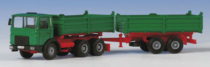 Kibri 14040 - H0 MAN 3-axle with tipper trailer