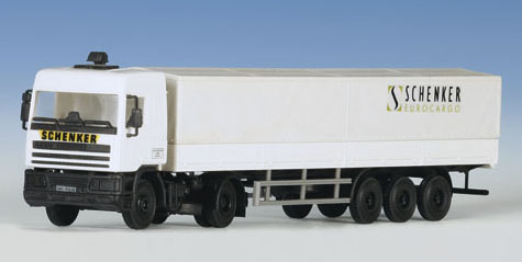 Kibri 14638 - H0 DAF 2-axle truck with SCHENKER tarpaulinsemi-trailer **discontinued**