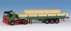 Kibri 14641 - H0 MB SK truck with semi-trailer and load of wood**discontinued**