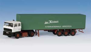 Kibri 14646 - H0 DAF truck with box body semi-trailer**discontinued**