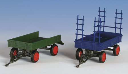 Kibri 15702 - H0 FENDT trailer with rubber wheels, 2 pieces