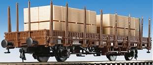 Kibri 16259 - Stake Wagon w/Timber Load