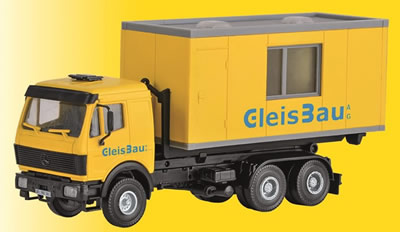 Kibri 16310 - H0 LP charger loader with GleisBauoffice container