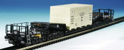 Kibri 16510 - H0 Waggon UNION low-loader waggon Uaai 819with wooden overseas crate