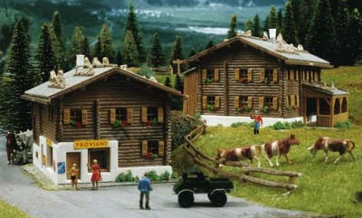 Kibri 37030 - N Rural houses Sertig, 2 pieces