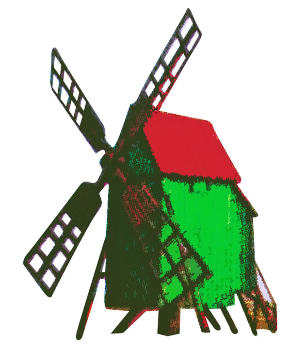 Kibri 37156 - N Windmill, 2 pieces