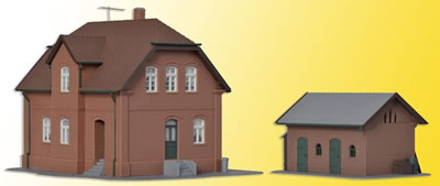 Kibri 38190 - H0 Settlement house with annexe in Bottrop
