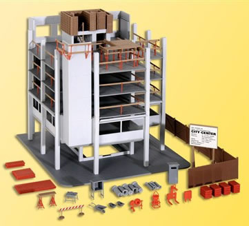 Kibri 38537 - H0 High-rise shell construction with accessories