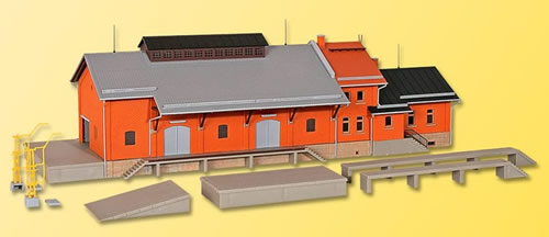 Kibri 39462 - H0 Freight shed with extra loading platform