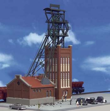 Kibri 39845 - H0 Mine head tower with power house incl. drive- replaces 49845