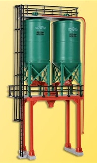 Kibri 39931 - H0 Double silo SchwarzBau