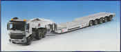 H0 MB ACTROS 3-axle with SCHEUERLElow-loader trailer