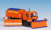 H0 MAN motorway snowplough truck with side plough