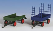 H0 FENDT trailer with rubber wheels, 2 pieces