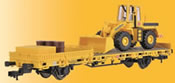 H0 Low side car with wheel loader GleisBauand cargo, finished model
