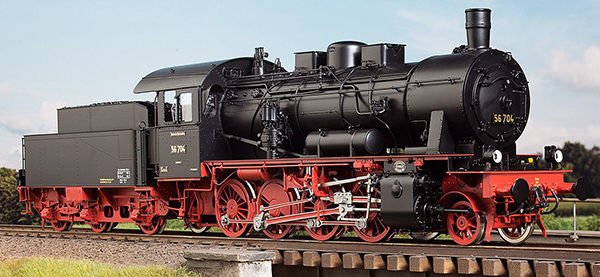 KM1 105602 - German Steam Locomotive BR 56 487, DRG Ep. IIc, RBD Mainz Alzey, NEM