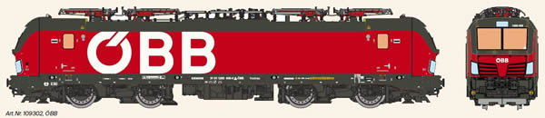 KM1 109302 - Austrian Electric Locomotive VECTRON of the OBB