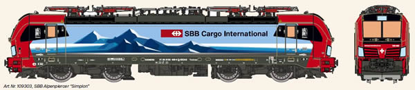 KM1 109303 - Swiss Electric Locomotive VECTRON of the SBB