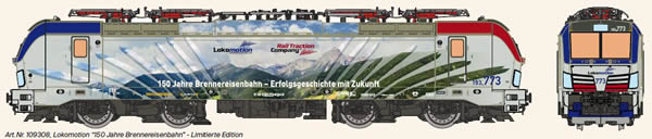 KM1 109308 - German Electric Locomotive VECTRON of the Locpmotion