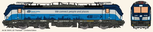 KM1 109311 - Czech Electric Locomotive VECTRON of the CD