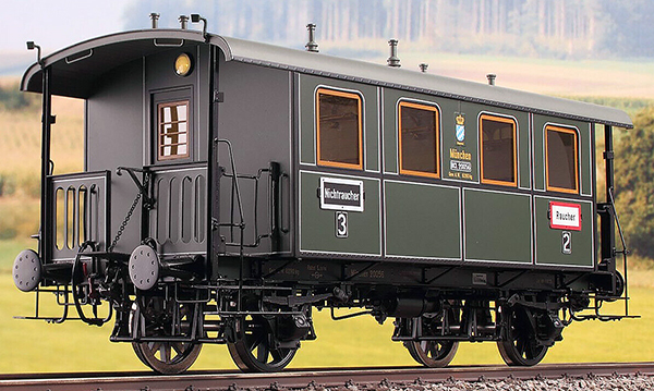KM1 200521 - Bavarian 2nd/3rd Class Passenger Coach Class Bl bay05, K.Bay.Sts.B. Ep. I, NEM