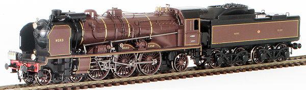 Lematec MX0038 - Modelbex French Steam Locomotive Class 231 #3645 of the NORD Railroad, La Chapelle  Depot with Sound 