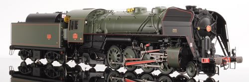 Lematec N-206-3 - French Steam Locomotive Class 141 R of the SNCF, Green Livery