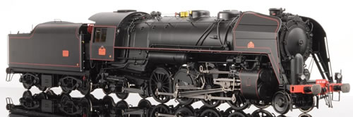 Lematec N-206-4 - French Steam Locomotive Class 141 R of the SNCF, Black Livery