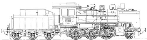 LenzO 40240 - Steam locomotive BR24 Ep. III