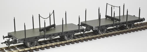 LenzO 42409 - H freight car single stanchion without brakes
