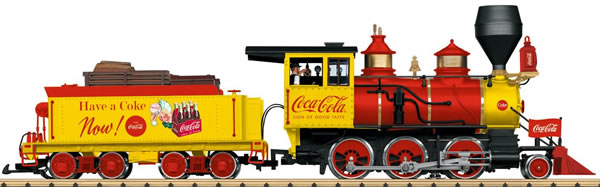 LGB 20282 - Coca-Cola® Steam Locomotive Mogul (Sound)
