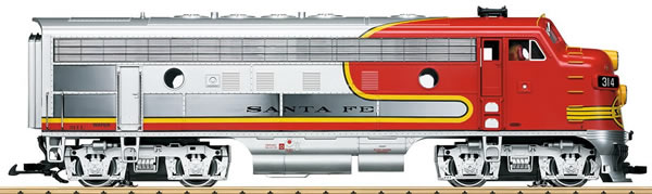 LGB 20583 - US Diesel Locomotive F7 A unit of the Santa Fe (Sound)