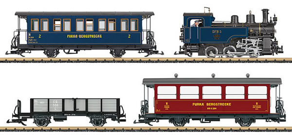 LGB 29272 - Swiss Furka Steam Railroad Mountain Line Set of the DFB (Sound)