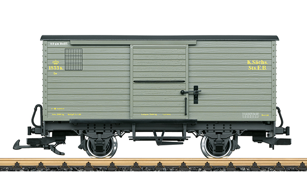 LGB 40272 - Royal Saxon State Railways Boxcar, Car Number 1855 K