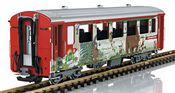 Swiss 2nd Class Express Train Passenger Car of the RhB
