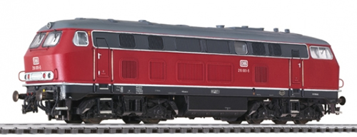 Liliput 132033 - Diesel Locomotive BR 219 Red DB Ep.IV AC