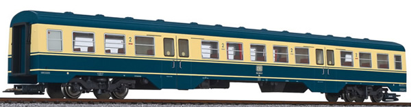Liliput 133160 - Middle Passegner Car for BR 614 RailCar Set - Sea Blue / Beige