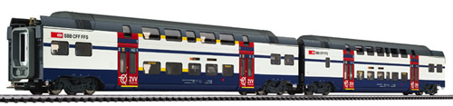 Liliput 133921 - Middle coaches set, type KISS, SBB-ZVV, 2 units,