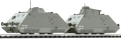 Liliput 136501 - Armoured Reconaissance Train Set 2 without Drive, Ep.II