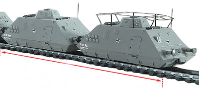 Liliput 136502 - Armoured Reconaissance Train Set 3 with Drive, Ep.II
