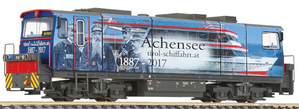 Liliput 142107 - Diesel Locomotive D15 of the Zillertalbahn, with advertising design of Tirol-Schiffahrt