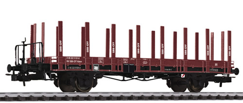 Liliput 235040 - flat wagon SBB  ep.IV  with wood stanchion