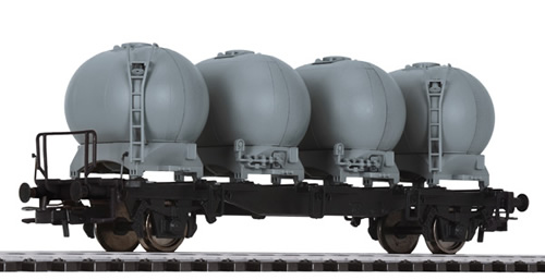 Liliput 235130 - Flat Wagon with Four Containers LBs584 DB Ep.IV