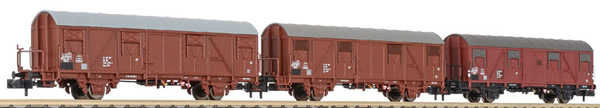 Liliput 260133 - 3pc Covered Wagon Set type Gos 1404