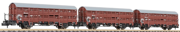 Liliput 260134 - 3pc Freight Car Set type Hbes-63 Vlmms